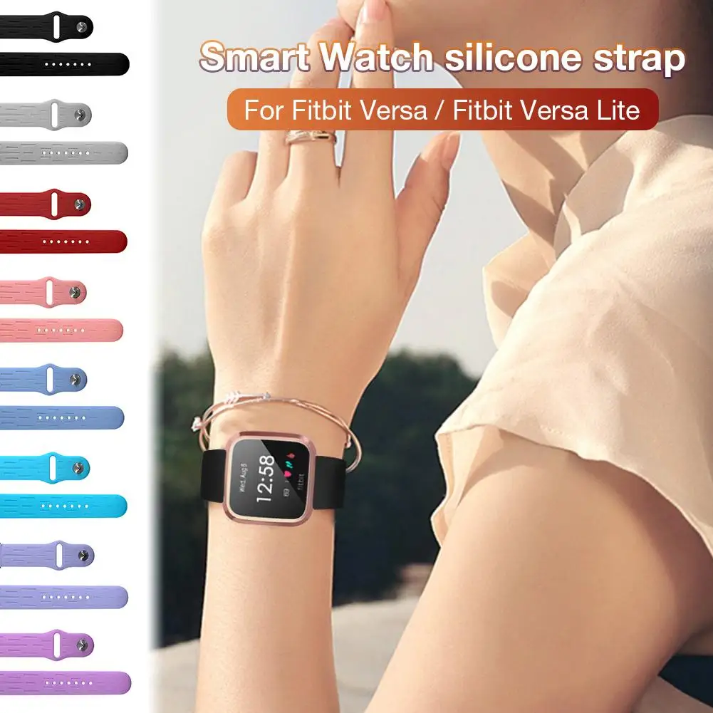

Silicone Watch Band Replacement Wristband Strap For Fitbit Versa/Fitbit Versa Lite Smart Bracelet Straps For Fit Bit Wrist Bands