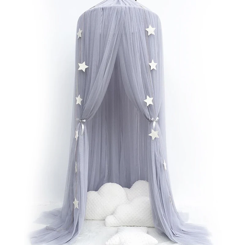 

Hanging Baby Bed Canopy Mosquito Net Dome Dream Curtain Tent Baby Crib Netting Round Hung Kids Canopy Tent Children Room Decor