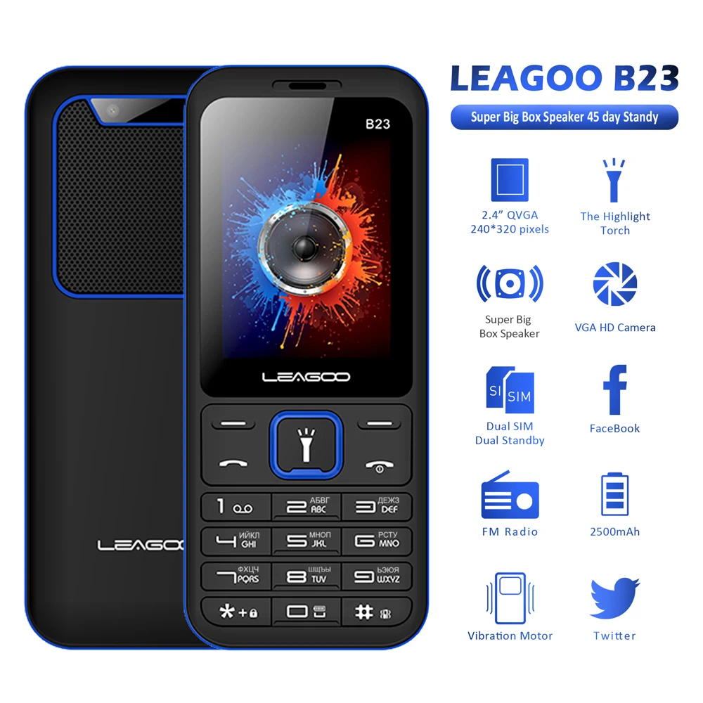 LEAGOO B23 телефон с функцией телефона старшие дети мини клавиатура русским шрифтом 2G