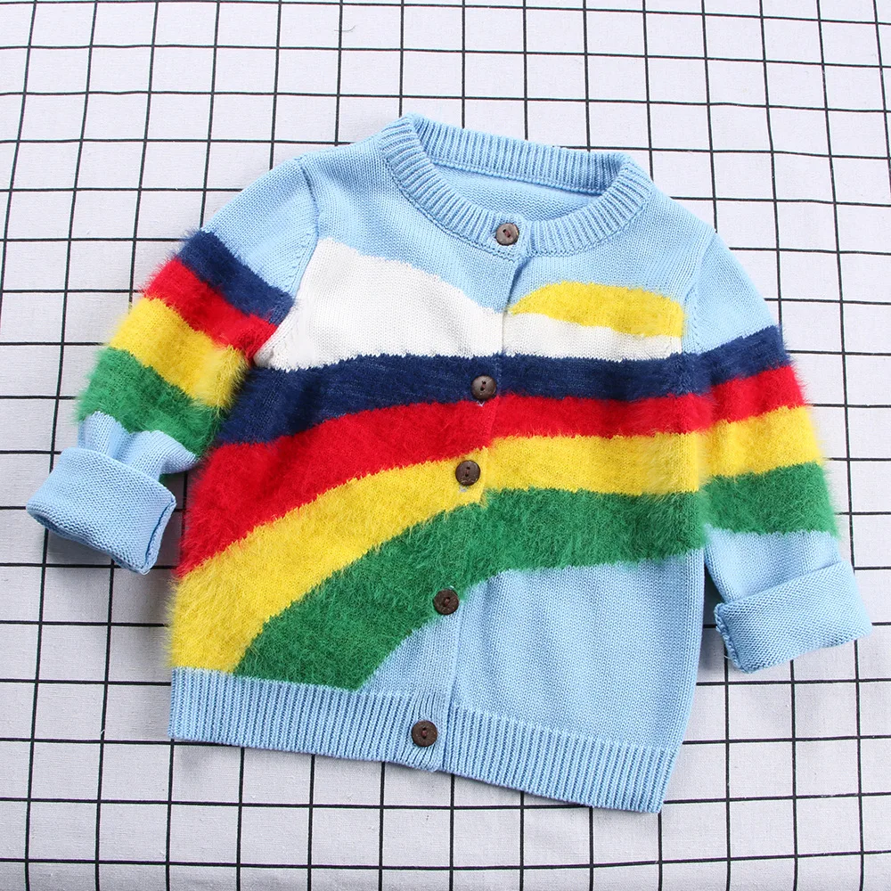 Детский свитер; вязаный свитер с рисунком для девочек; осенний кардиган для мальчиков; теплые свитера для девочек; детская одежда; одежда для близнецов