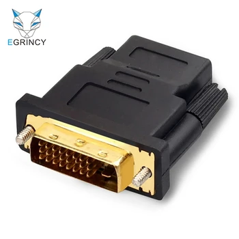 

1Pcs DVI 24+5 Male To HDMI Female Converter HDMI To DVI Adapter Support 1080P For HDTV LCD Wholesale Dropshipping