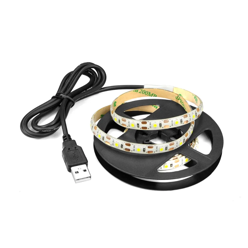 5 V Светодиодный светильник полосы 2835 SMD USB Мощность RGB светодиодный свет под