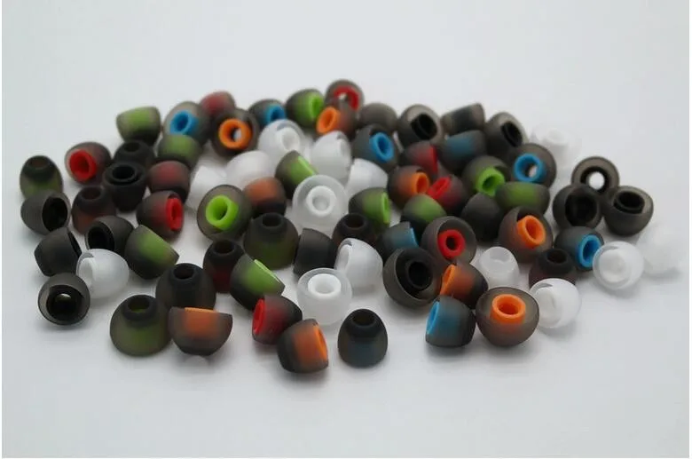 

High quality Silicone TPU Bullet shape Headphone Earphone Ear Pads Earbuds In-Ear Eartips Silicone Sleeve S/M/L Size 800 pairs