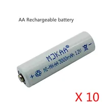 10pcs 1.2V Ni-MH AA 3000mAh Rechargeable Batteries 2A Neutral Battery Rechargeable Battery AA Batteries 10pcs 1.2V Ni-MH AA 3000mAh Rechargeable Batteries 2A Neutral Battery Rechargeable Battery AA Batteries