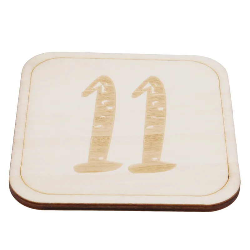 В скандинавском стиле деревянные памятные карты для дня рождения ...