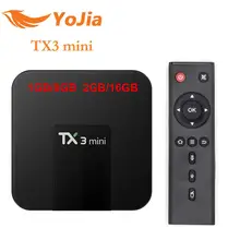10 шт. TX3 Мини Android 7.1 ТВ коробке 2 ГБ/16 ГБ 2.4 ГГц Wi-Fi media player 1 ГБ 8 ГБ TX3 мини Amlogic S905W 4 ядра IP ТВ коробка