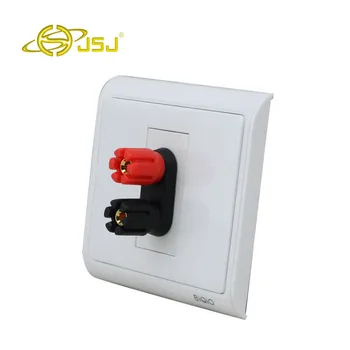 

JSJ N86-901 + 612 2-hole speaker socket audio terminal socket banana plug panel free shipping