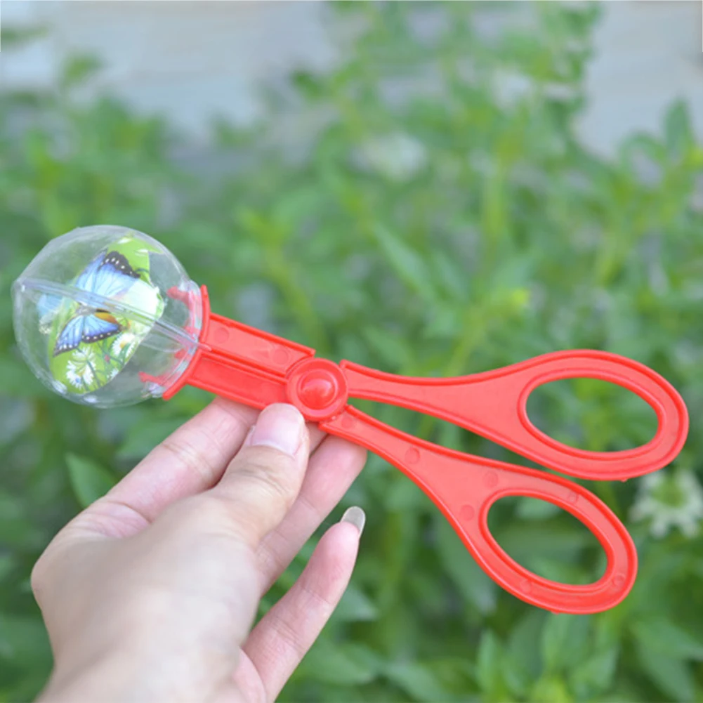 

Gift Camping Insect Catcher Scissors Collection Tongs Clamp Toys Educational Bug For Kids Tweezers Plastic Handy Random Color
