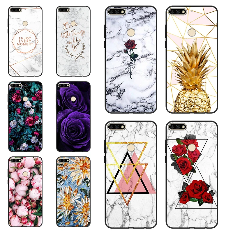 

Silicone Case For Huawei Honor 7A Pro TPU Case Y6 2018 Cute Case for Huawei Y6 Prime 2018 Smartphone Case AUM-L29 5.7'' Fundas
