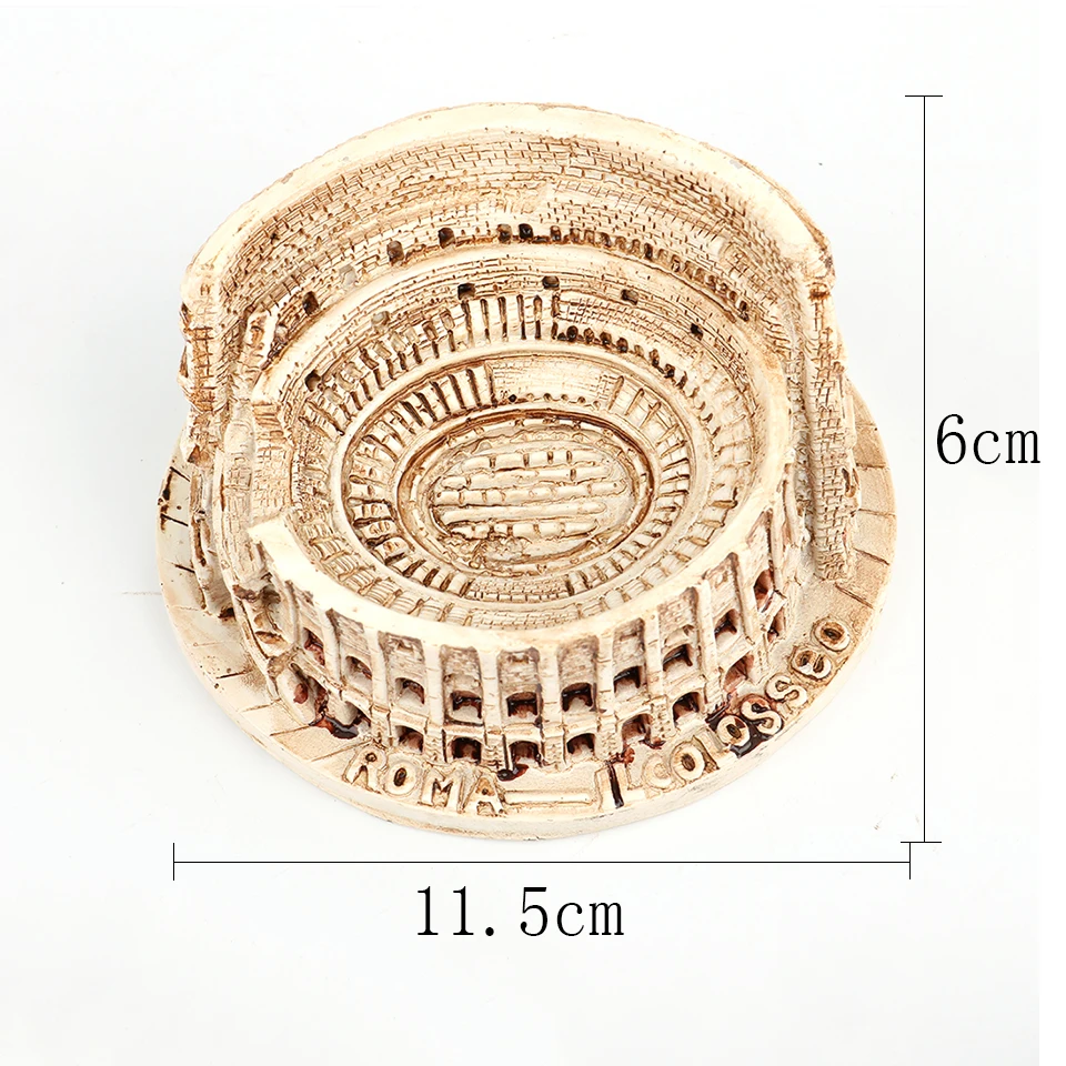 Миниатюрные статуэтки Bitimes из смолы, римская Статуэтка Колизея, памятник, строительный орнамент, Ретро Декор для дома, статуэтки