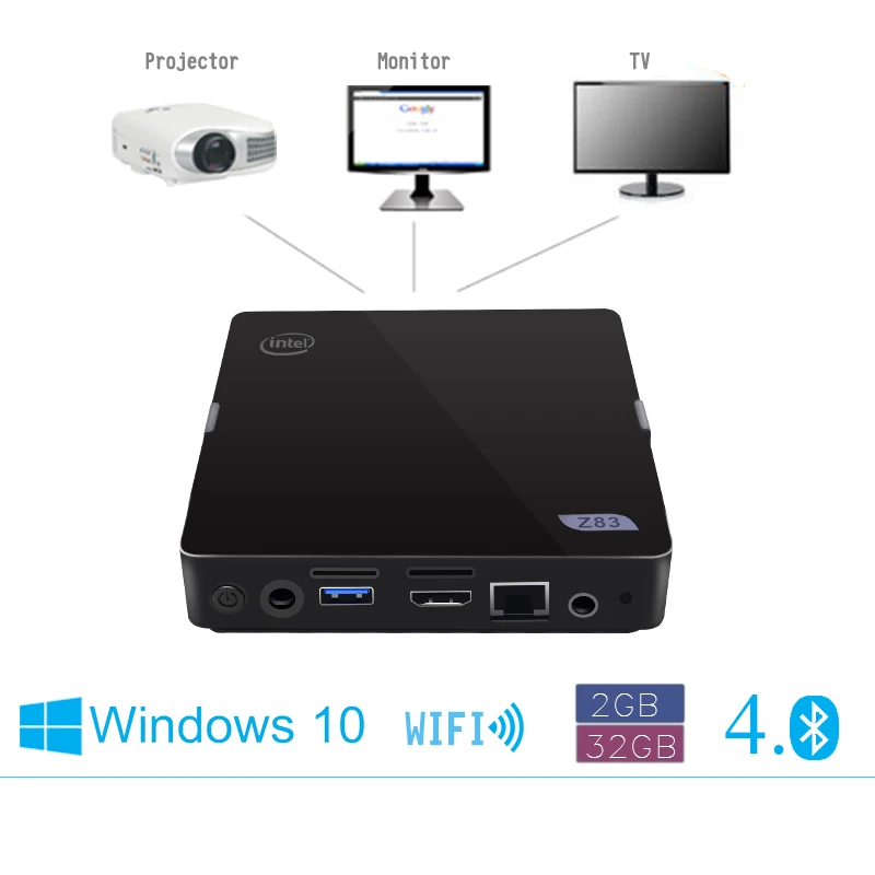  Mini PC  Windows 10 OS  Hi Bige   Intel z8300  RAM:GB  ROM:32GB  WIFI Bluetooth:1*4.0  USB:1*3.0 2*2.0  HDMI  Computer 