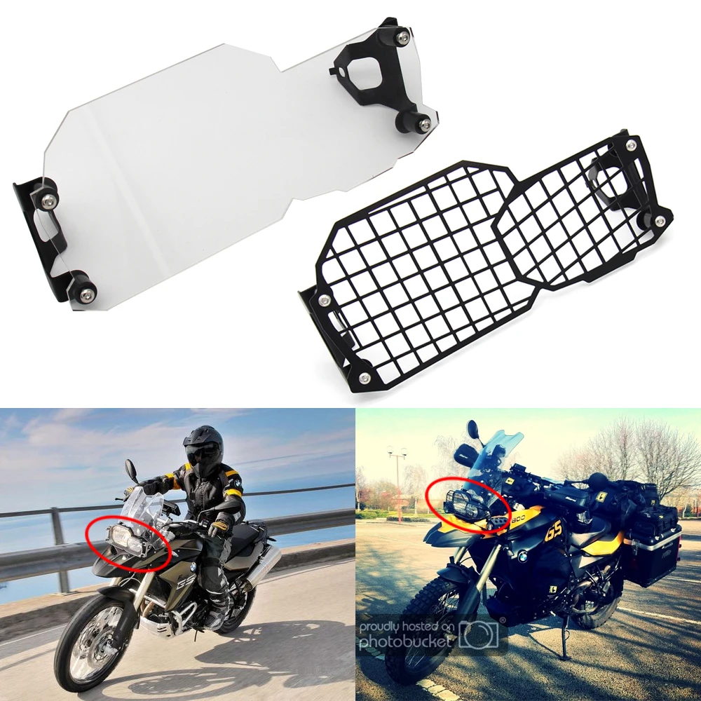 

Front Headlight Guard Cover metal net/Clear Lens Head Light Lamp Protector For BMW F650GS F700GS F800GS Adventure 2008-2017 2018