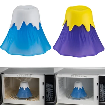 

1pcs Volcanic Shape Microwave Cleaner Micro Oven Disinfects Vinegar Steam Cleans Microwave Cleaning Tools Cooking Kitchen Gadget