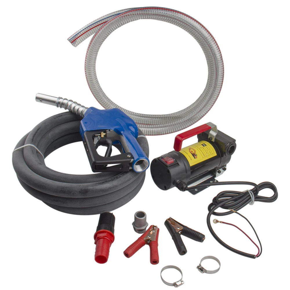 12V DC Electric Fuel Transfer Pump Diesel Kerosene Oil Commercial Auto