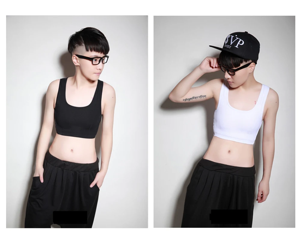 chest binder  tomboy buckle short breast binder trans vest casual bust shapers tops corset tee Super flat bra Les Lesbian spanx bodysuit