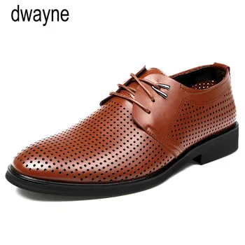 

Men's Dress Shoes Spring Summer Men Casual Shoes Lace-up Male Wedding Dress Shoes Leather Handmade Moccasins Man Driving 2019