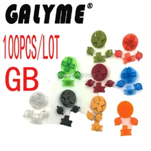 100 шт/партия многоцветные ремонтные Пластиковые 4 в 1 A B кнопки брелоки, пригодные для Nintendo dogb GBP GBO кнокпи dmg D колодки кнопки питания