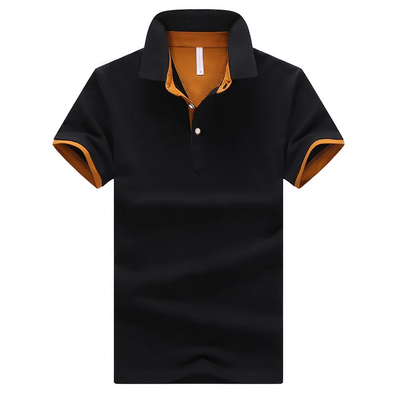 BOLUBAO, мужские новые рубашки поло, летняя мода, мужские Поло, короткая рубашка, приталенная, деловая, повседневная, мужские футболки поло, 2 штуки+ 3 штуки - Цвет: Black orange