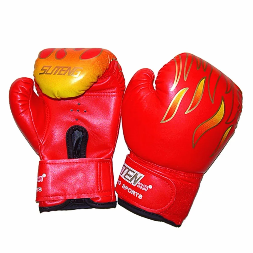 

New 1Pair Children Boxing Gloves MMA Karate UFC Guantes De boxeo Kick Boxing Luva De Boxe Boxing Equipment Jumelle Boy 3-12Years
