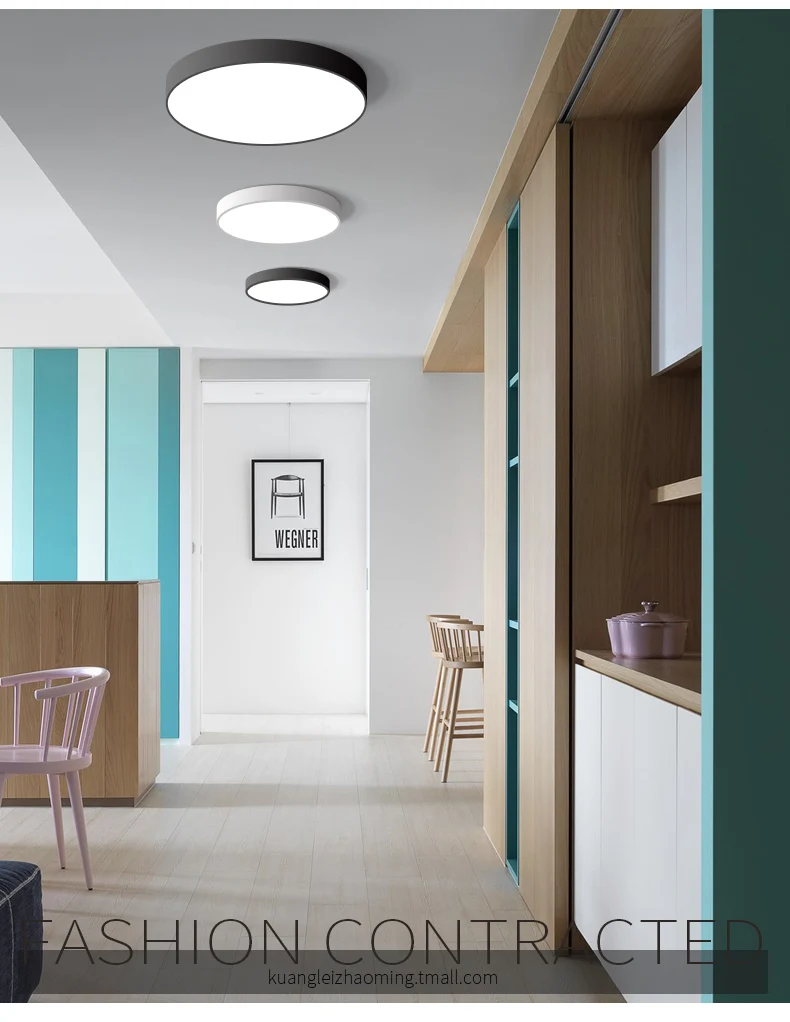 Светодиодный потолочный светильник современная лампа для гостиной светильник для спальни кухни поверхностное крепление скрытая панель Пульт дистанционного управления
