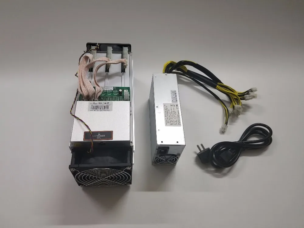 YUNHUI AntMiner S9i 14T Биткоин Майнер с битманом 1800 Вт PSU Asic Bitmain Майнер новейший 16нм Btc BCH Майнер Биткоин Майнер