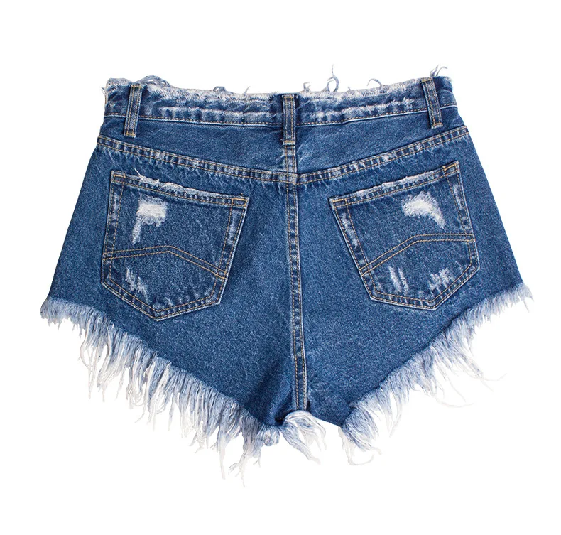 Летняя мода Жан Шорты женщина рваные Шорты джинсовые шорты с потертостями для женщин уличной Женские брюки джинсовые шорты