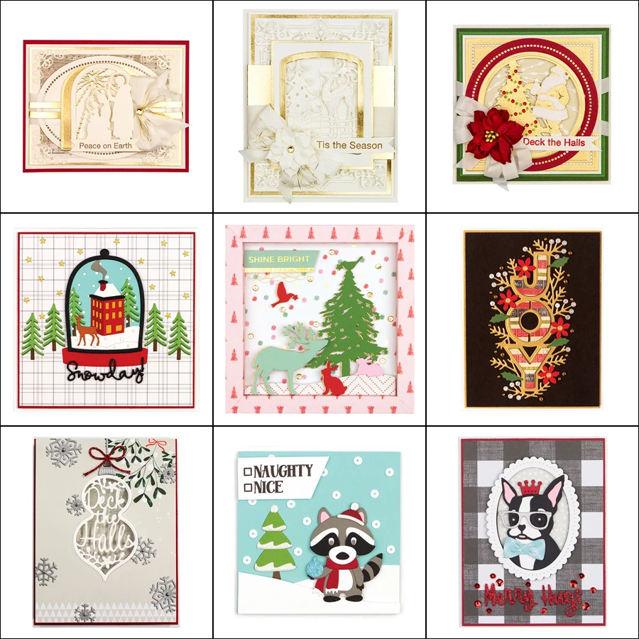 

LLove CCraft Christmas elements collection Metal Cutting Dies for DIY Scrapbooking Album Paper Cards Decorative Crafts Embossing