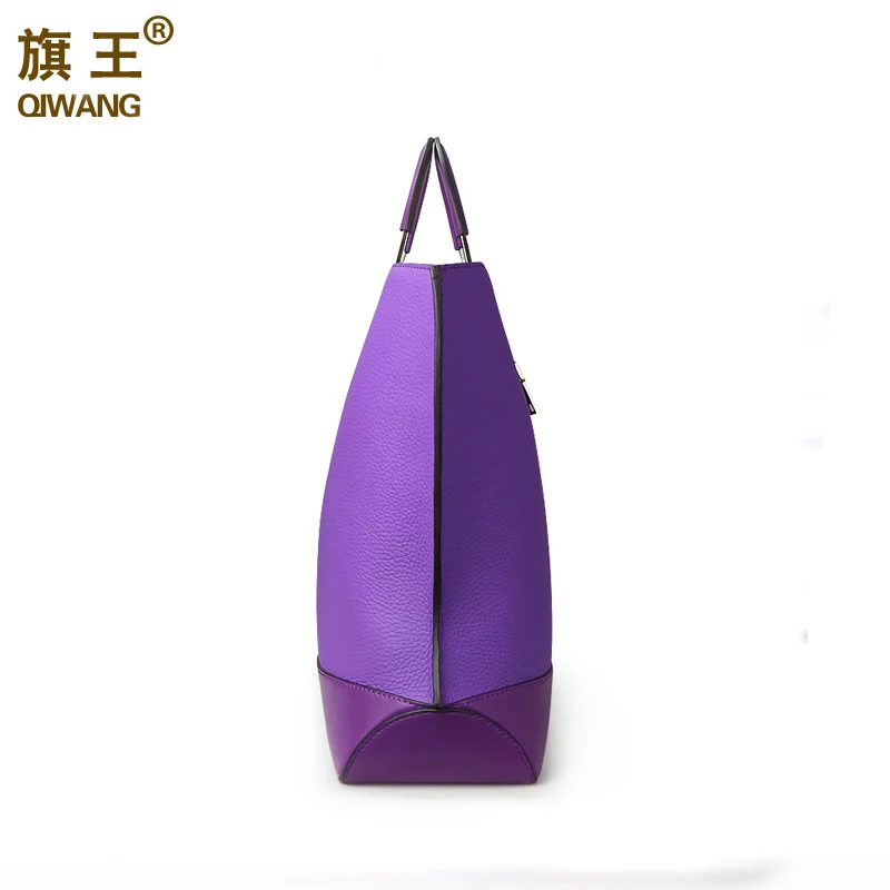 Красочные металлические Большой Tote сумки Фиолетовый европейский бренд Designr из