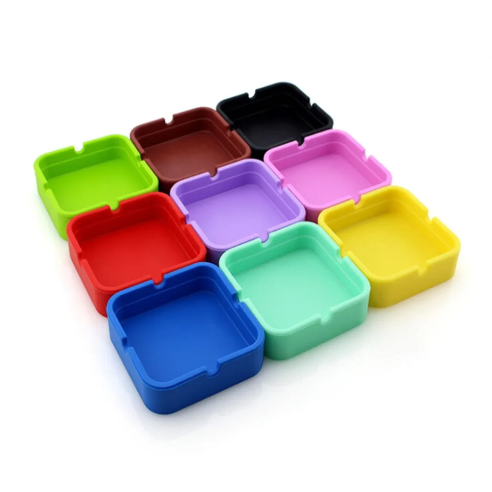 

Silicone Ashtray Round Ashtray Eco-Friendly Colorful Premium Silicone Rubber Smokeless Wholesale High Temperature Resistance