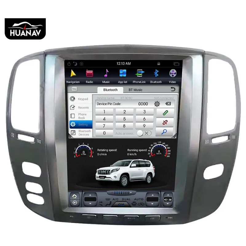 Cheap Android 7.1 no Car CD DVD Player GPS Navigation For Lexus LX470 2002-2007 car Radio player multimedia Stereo Auto Head unit tape 4