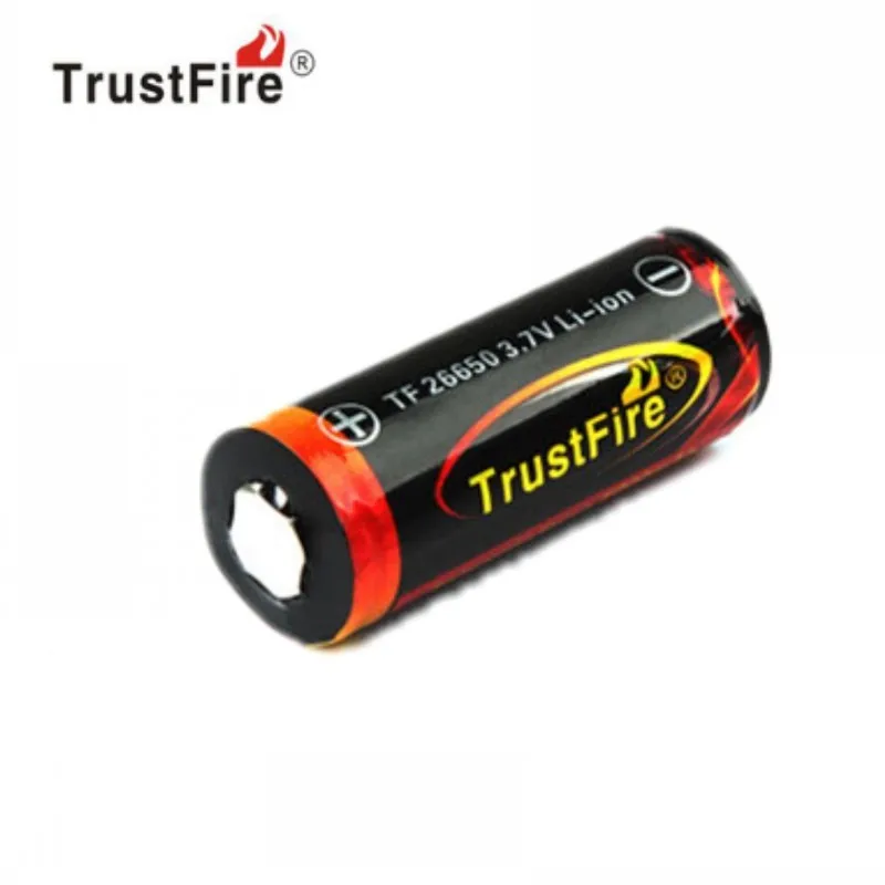 

Trustfire 26650 Protected 5000mAh 3.7V Li-ion Rechargeable Battery with PCB Protector