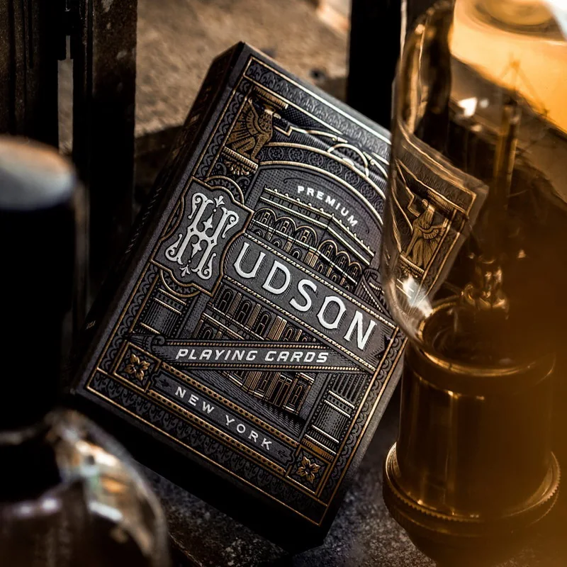 

1 Pcs Black Hudson Playing Cards Poker Deck USPCC Custom Limited Edition New Sealed Magic Deck Porps Magia Tricks by Theory11