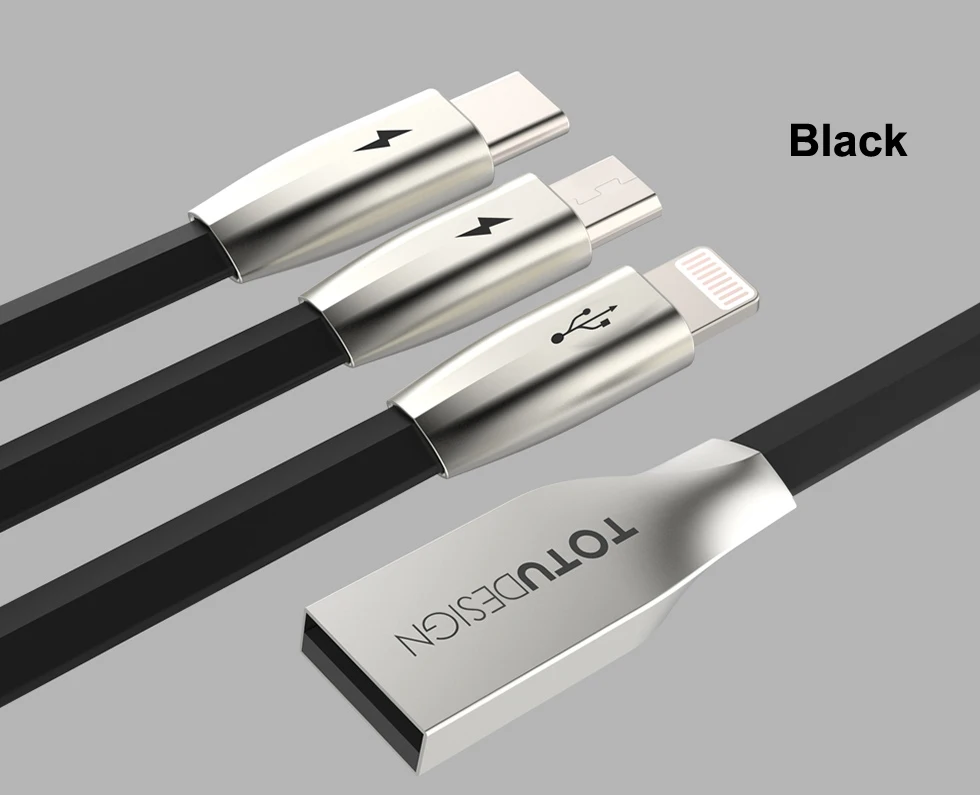 Кабель для быстрой зарядки м USB кабель от 1 до 3 1,5 для iPhone X Micro Usb type-c Тип C USB кабель для samsung huawei мобильный телефон кабель