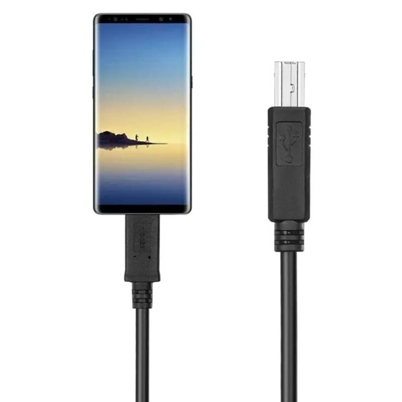 Хит! USB C 3 1 Type папа к USB2.0 B Мужской кабель для передачи данных ноутбука принтер