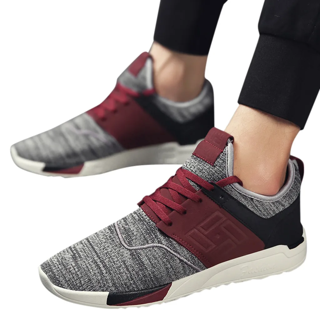 

SIKETU Men's Mesh Breathable Non-Slip Sneakers Fashion Wild Light Casual Shoes Tenis Feminino Zapatos#G40