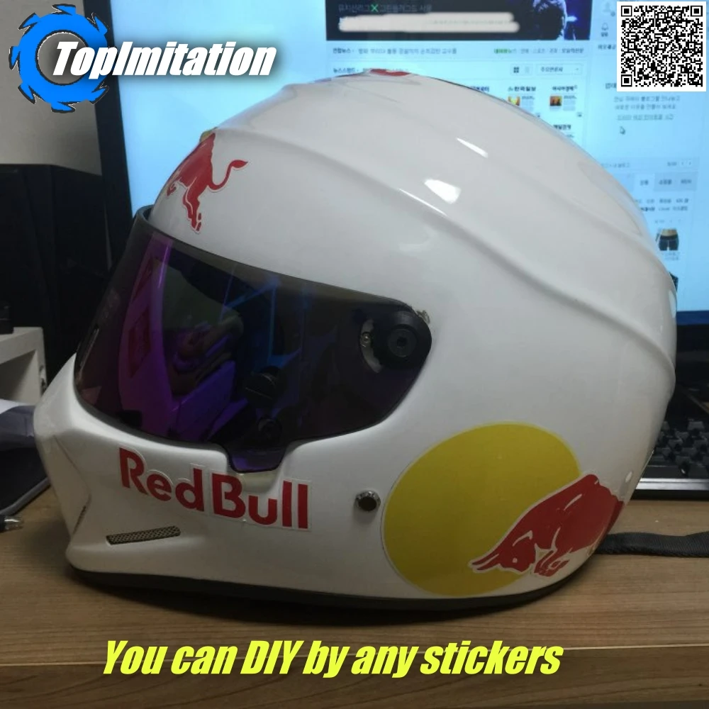 STICKER VISIERE CASQUE MOTO MONSTER | OPALINE STICKERS