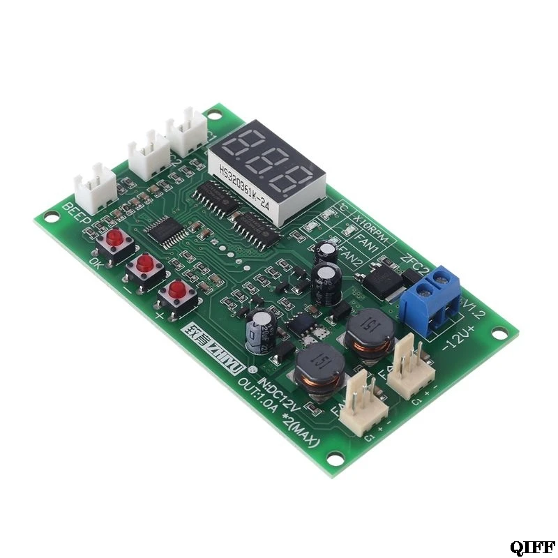

Drop Ship&Wholesale DC12V 2-channel 3-wire Thermostat Temperature Speed Controller Switch Module With NTC Sensor APR28