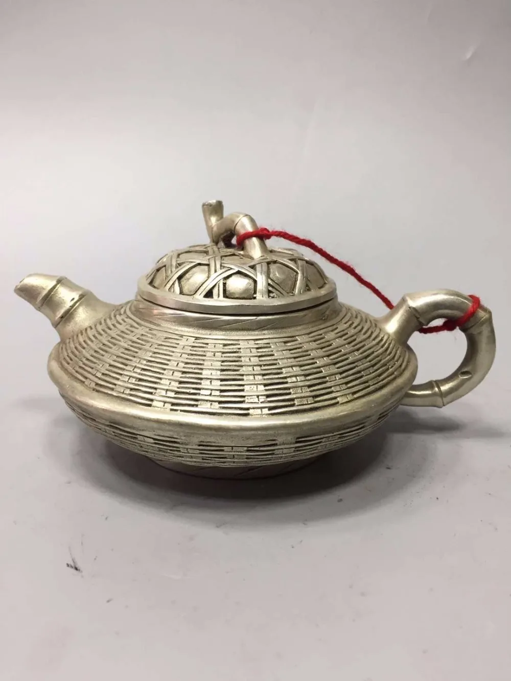 

Home decoration Teapot Metal crafts, Collection Tibet silver old pot /Chinese antique tea pot