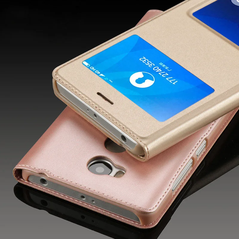 

2017 Smart View Flip Xiaomi Redmi 4a Case original pu leather case for Xiaomi Redmi 4a phone case