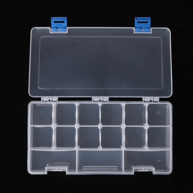 Портативный 15 компонентов коробка для хранения аппаратные средства инструмент запчасти чехол прозрачный пластик # Aug.26