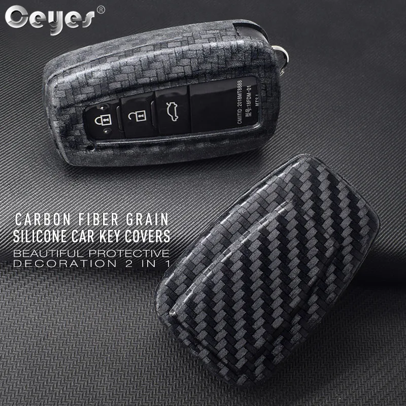 

Ceyes Car Accessories Styling Protect Shell Cover Case For Toyota C HR Camry CHR C-HR Prius Corolla RAV4 Prado 2018 2 3 4 Button