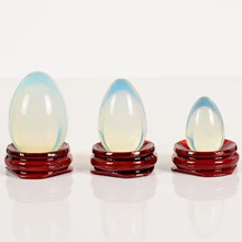 Непросверленный Опалит Йони яйцо таза Кегеля Упражнение Нефритовое яйцо подтяжка вагинальных мышц хрустальный шарик массажный камень