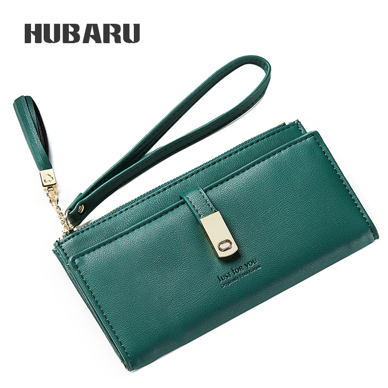 

HUBARU Women Long Wallet Fashion PU Female Wristlet Tassel Design Clutch Clamp Purse High-Capacity Purse Phone Case Card Holder
