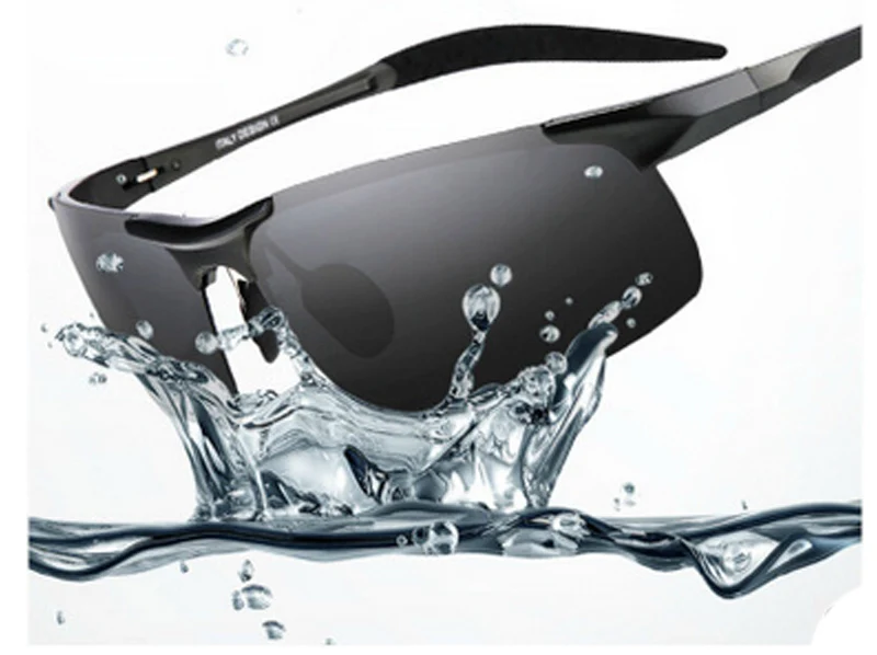 Мужские солнцезащитные очки поляризационные полу-очки без оправы спортивные мужские солнцезащитные очки водительские очки для рыбалки