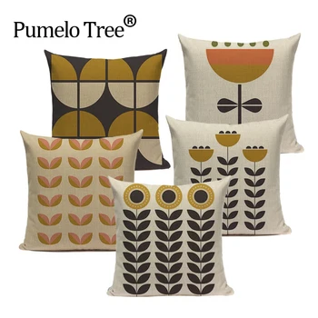 Nordic Home Decor Cushion Covers Geometric Cushions Case Decorative Pillows Cover Custom Vintage Spring Cushion For Sofa Cases