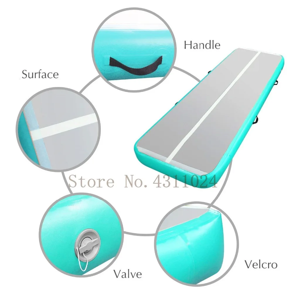 Бесплатная доставка воздуха трек акробатические маты для гимнастики 4x1x0,2 м надувной гимнастический надувная дорожка-мат Air коврик с
