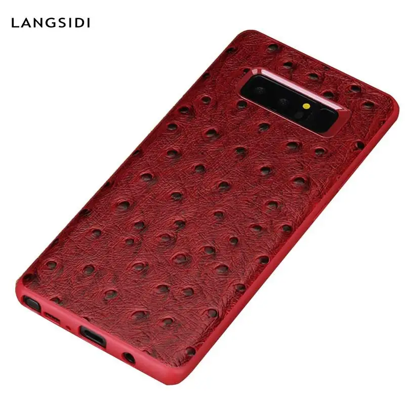 

LANGSIDI Leather Case for Samsung Galaxy S9 S9plus Note8 S8 S8Plus S7 S7edge TPU Silicon full protection Cover New products 2018