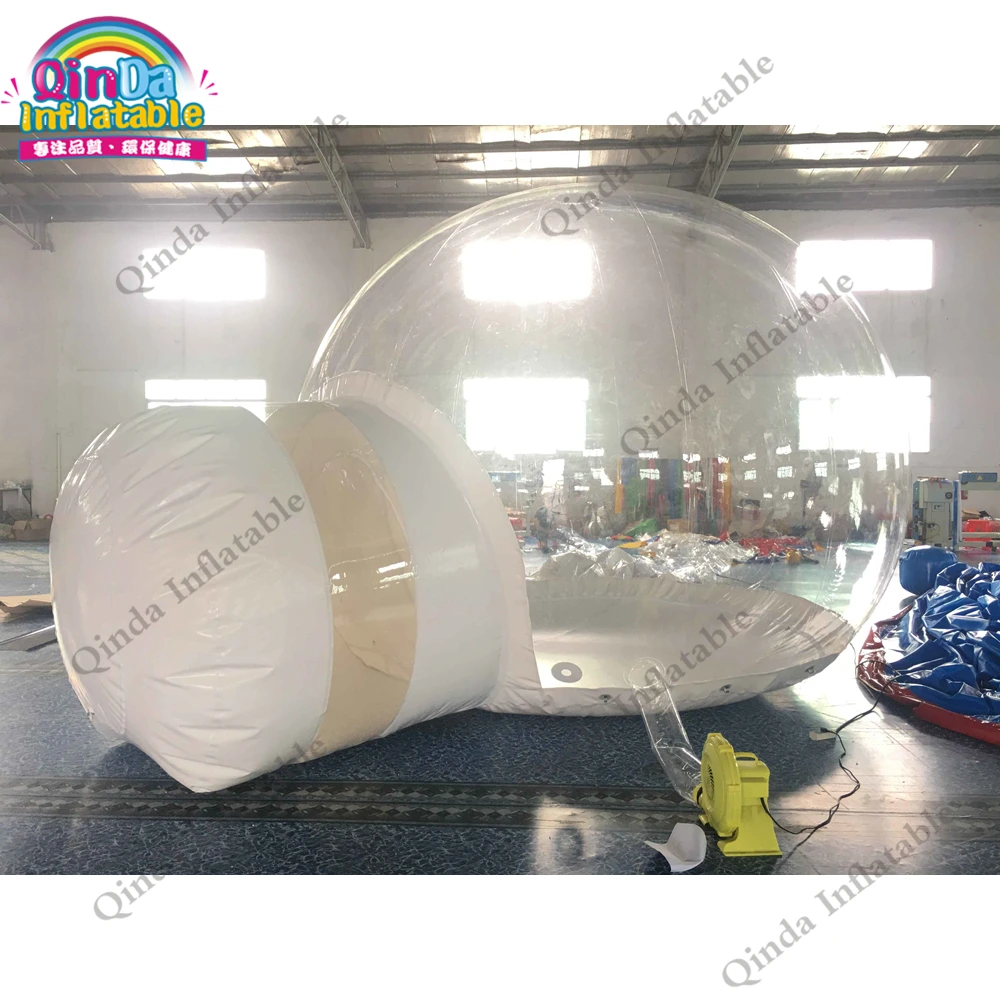 Free Air Blower Transparent Inflatable Lawn Tent Inflatable Clear Bubble Tent For Rent 3