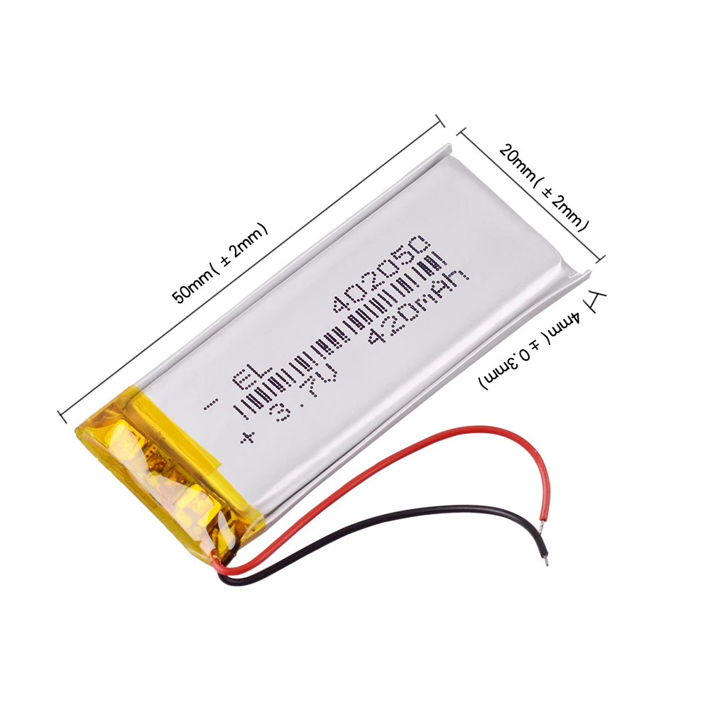 420mAh 3 7 V 402050 литий полимерный аккумулятор замена Li po батареи для MP3 плеера MP4 MP5