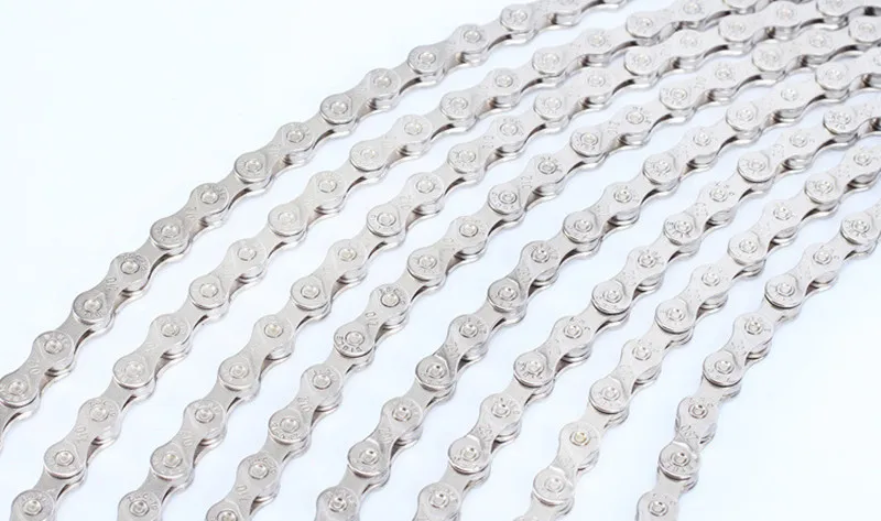 Flash Deal Brand Bicycle Chain Stainless Steel MTB Chain 116 Section For Mountain Road Bike Chain 6 7 8 9 10 11 Speeds with chain hook 12 Flash Deal Brand Bicycle Chain Stainless Steel MTB Chain 116 Section For Mountain Road Bike Chain 6 7 8 9 10 11 Speeds with chain hook 12